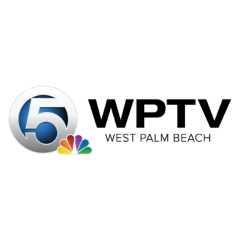 Graphic design showing a 5 and letters WPTV West Palm Beach