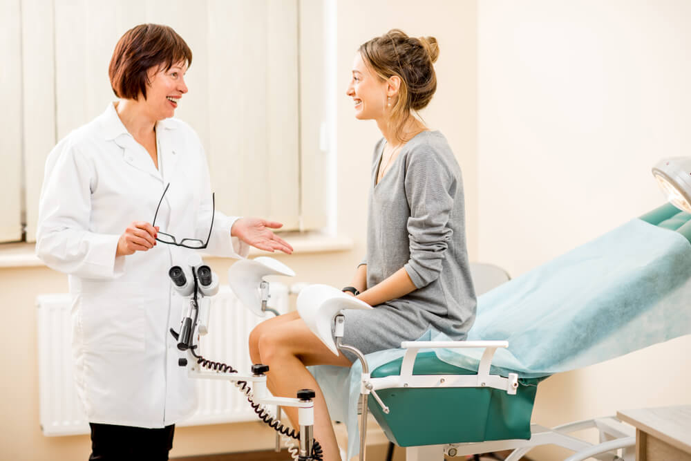 What happens during a urogynecology exam?